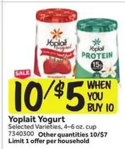 Stop&Shop Yoplait Yogurt offer