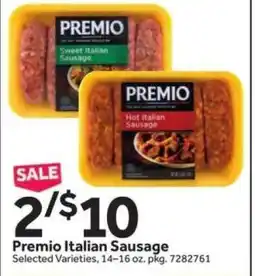 Stop&Shop Premio Italian Sausage offer