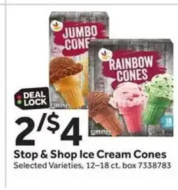 Stop&Shop Stop & Shop Ice Cream Cones offer