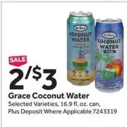 Stop&Shop Grace Coconut Water offer
