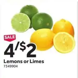 Stop&Shop Lemons Or Limes offer