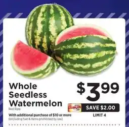 ShopRite Whole Seedless Watermelon offer