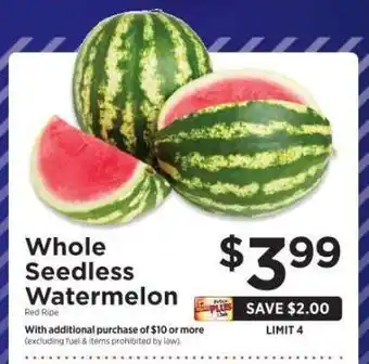 ShopRite Whole Seedless Watermelon offer
