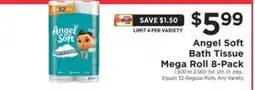 ShopRite Angel Soft Bath Tissue Mega Roll 8-Pack offer