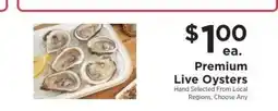 ShopRite Premium Live Oysters offer