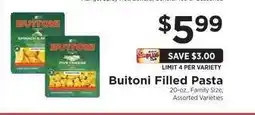 ShopRite Buitoni Filled Pasta offer