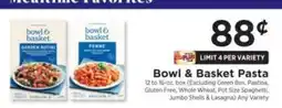 ShopRite Bowl & Basket Pasta offer