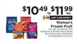 ShopRite Wyman's Frozen Fruit offer