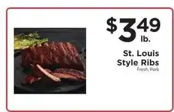 ShopRite St. Louis Style Ribs offer