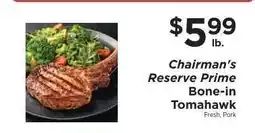 ShopRite Chairman's Reserve Prime Bone-In Tomahawk offer