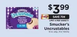 ShopRite Smucker's Uncrustables offer