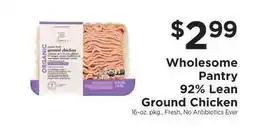 ShopRite Wholesome Pantry 92% Lean Ground Chicken offer
