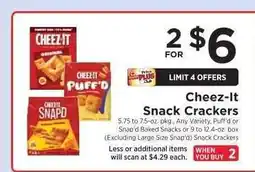ShopRite Cheez-It Snack Crackers offer
