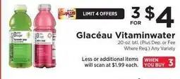 ShopRite Glaceau Vitaminwater offer