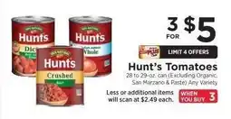 ShopRite Hunt's Tomatoes offer