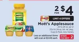 ShopRite Mott's Applesauce offer