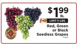 ShopRite Seedless Grapes offer