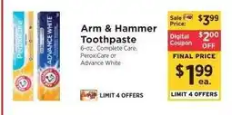 ShopRite Arm & Hammer Toothpaste offer