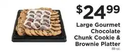 ShopRite Large Gourmet Chocolate Chunk Cookie & Brownie Platter offer