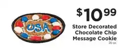 ShopRite Store Decorated Chocolate Chip Message Cookie offer