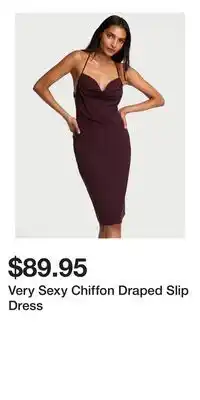 Victoria's Secret Very Sexy Chiffon Draped Slip Dress offer