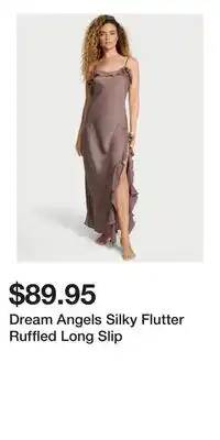 Victoria's Secret Dream Angels Silky Flutter Ruffled Long Slip offer