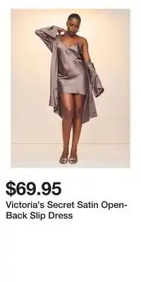 Victoria's Secret Victoria's Secret Satin Open-Back Slip Dress offer