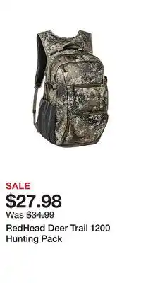 Cabela's RedHead Deer Trail 1200 Hunting Pack offer