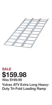 Cabela's Yutrax ATV Extra Long Heavy-Duty Tri-Fold Loading Ramp offer