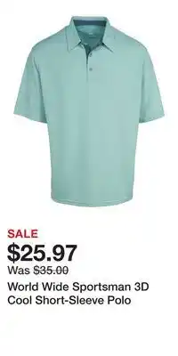 Cabela's World Wide Sportsman 3D Cool Short-Sleeve Polo offer