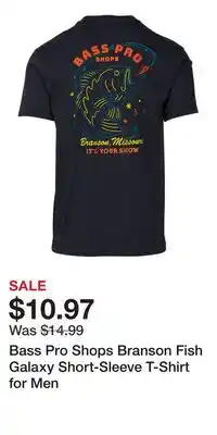 Cabela's Bass Pro Shops Branson Fish Galaxy Short-Sleeve T-Shirt for Men offer