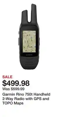 Cabela's Garmin Rino 750t Handheld 2-Way Radio with GPS and TOPO Maps offer