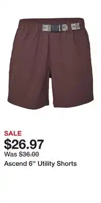 Cabela's Ascend 6'' Utility Shorts offer