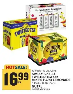 Food Lion Simply spiked, twisted tea or mike's hard lemonade offer