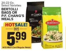 Food Lion Bertolli bags or p.f. chang's meals offer
