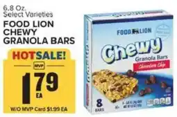 Food Lion Food lion chewy granola bars offer