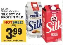 Food Lion Silk soy or protein milk offer