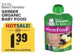 Food Lion Gerber organic baby food offer