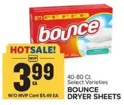 Food Lion Bounce dryer sheets offer