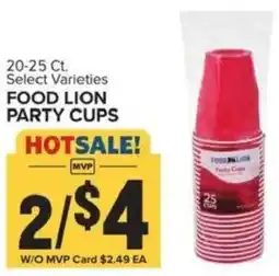 Food Lion Food lion party cups offer