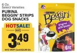 Food Lion Purina beggin' strips dog snacks offer