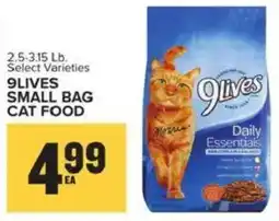 Food Lion 9LIVES SMALL BAG CAT FOOD offer