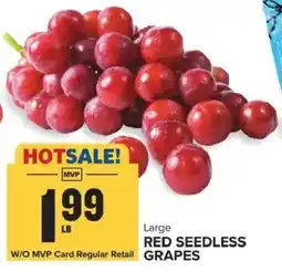 Food Lion Red seedless grapes offer