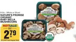 Food Lion Nature's promise organic baby bella mushrooms offer