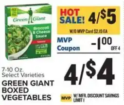 Food Lion Green giant boxed vegetables offer