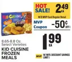 Food Lion Kid cuisine frozen meals offer