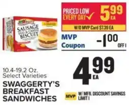 Food Lion SWAGGERTY'S BREAKFAST SANDWICHES offer