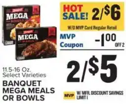 Food Lion Banquet mega meals or bowls offer