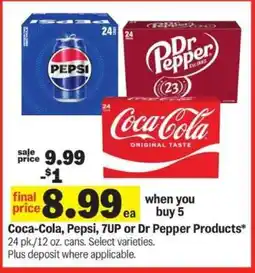 Meijer Coca-Cola, Pepsi, 7UP or Dr Pepper Products offer