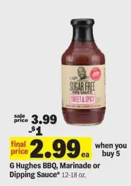 Meijer G Hughes BBQ, Marinade or Dipping Sauce offer